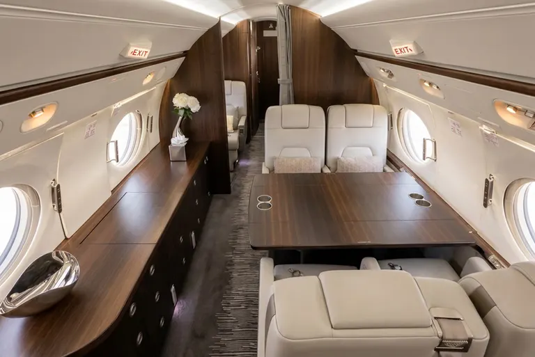 2007 Gulfstream G550 cabin