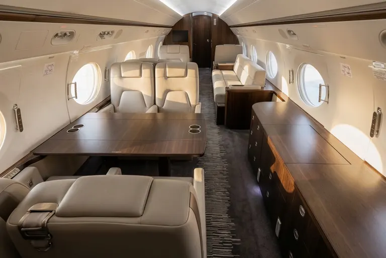 2007 Gulfstream G550 cabin
