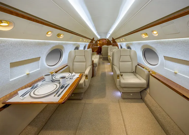 2007 Gulfstream G550 cabin