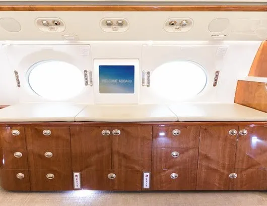 2008 Gulfstream G550 cabin