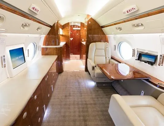 2008 Gulfstream G550 cabin