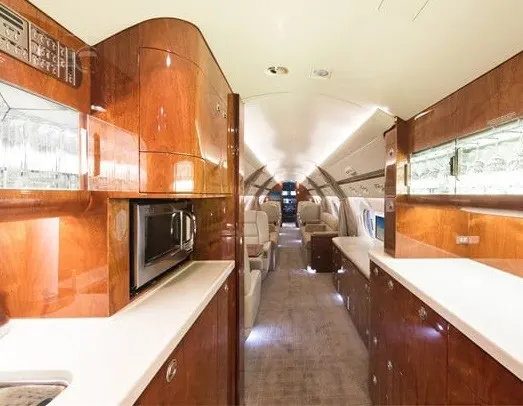 2008 Gulfstream G550 cabin