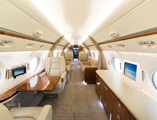 2008 Gulfstream G550 cabin