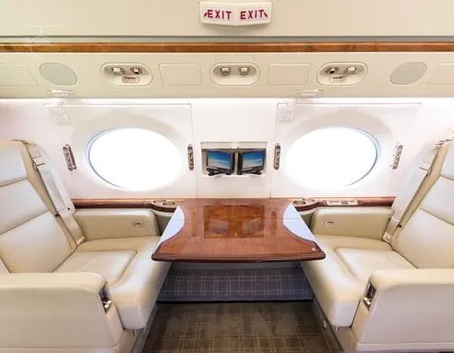 2008 Gulfstream G550 cabin