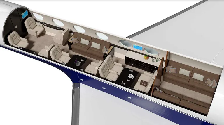 2010 Gulfstream G550 cabin