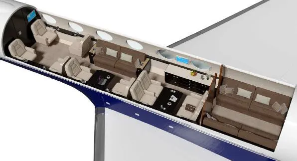 2010 Gulfstream G550 cabin