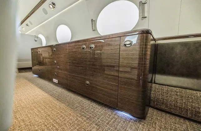 2011 Gulfstream G550 cabin