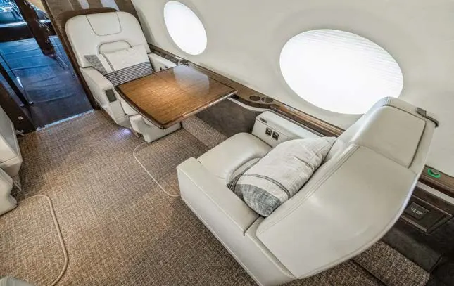 2011 Gulfstream G550 cabin