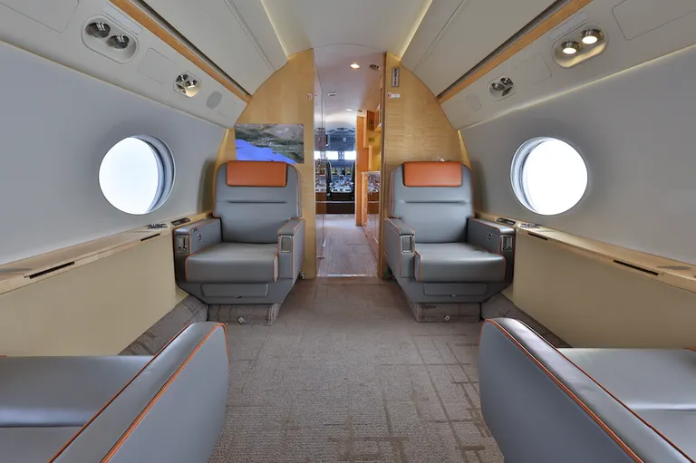 2011 Gulfstream G550 cabin