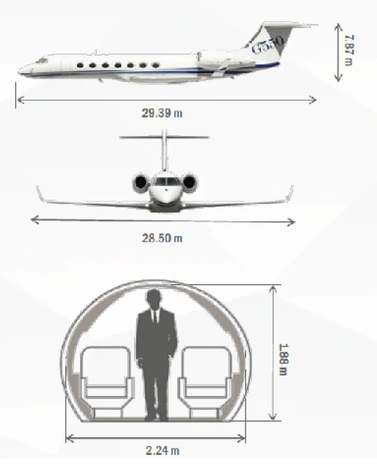 2013 Gulfstream G550 exterior