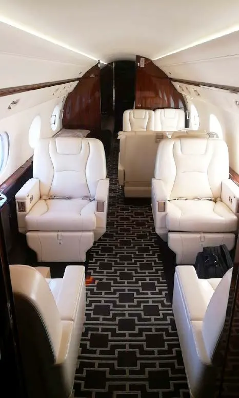 2013 Gulfstream G550 cabin