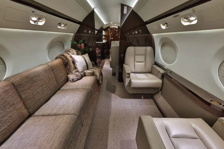 2018 Gulfstream G550 cabin